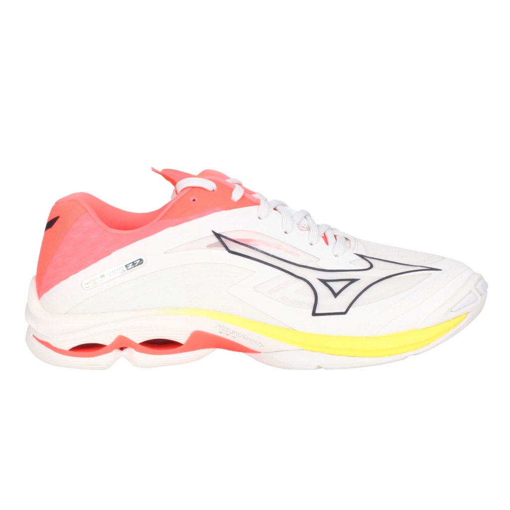 MIZUNO WAVE LIGHTNING Z7 WIDE 男排球鞋( 美津濃「V1GA230003」 灰螢光橘黃