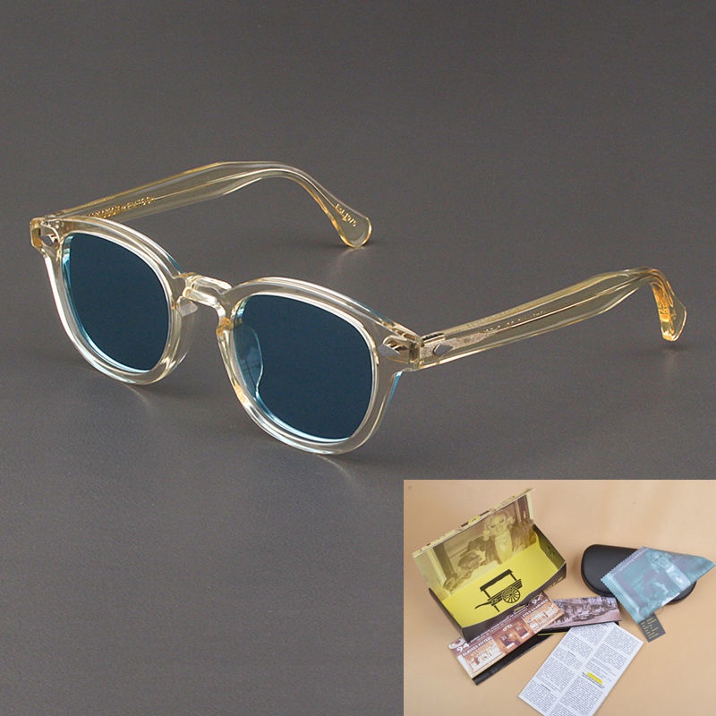 促銷23年新款眼鏡MOSCOT瑪士高偏光太陽/眼鏡男女復古板*材余文樂LEMTOSH夜視眼鏡盒子75