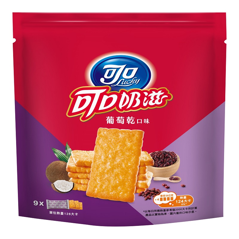 可口奶滋 葡萄乾口味量販分享包 232.2g【家樂福】