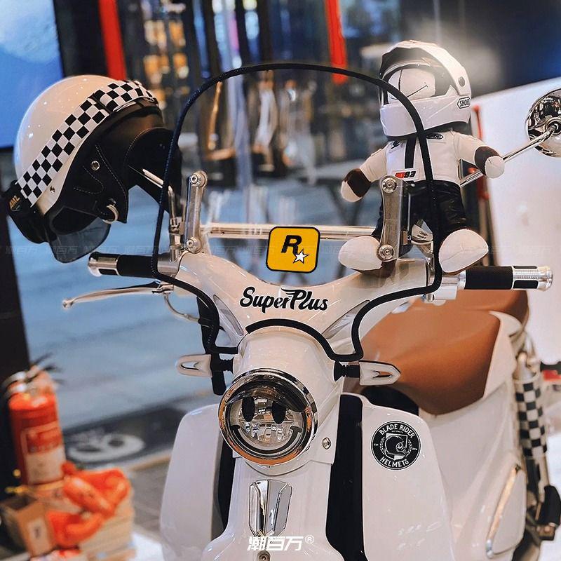 ✨台灣出貨✨JDM改裝機車貼 GTA5摩托車貼 R星標裝飾貼 汽車劃痕 反光貼紙 汽車通用
