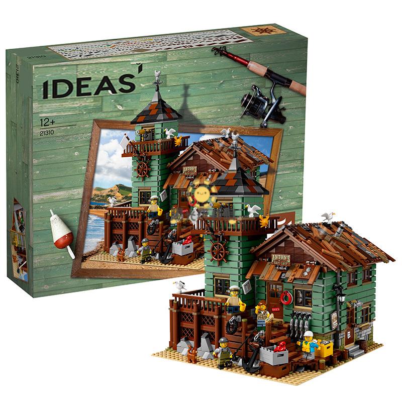 ❤創意街景 21310 經典漁夫小屋碼頭 益智拼裝 樂高 積木 玩具 禮物 擺件 樂高 積木 兼容積木 積木 益