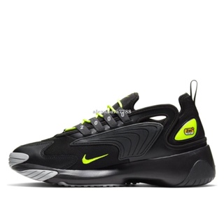 Nike Wmns Zoom 2K 黑 螢光 復古 拼接 經典百搭慢跑鞋 AO0269-008