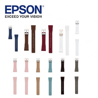 EPSON Smart Canvas 真皮錶帶 雪白玫瑰金 群青 酒紅 丸黑 深棕 雁褐 櫻粉玫瑰金 海軍藍 鐵灰 雪白