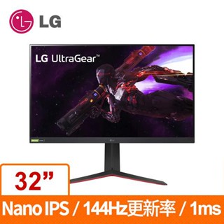 LG 32型 32GP850-B 電競 螢幕顯示器 奈米技術 HDR10 極窄邊框 電競螢幕 顯示器 螢幕 V 型底座