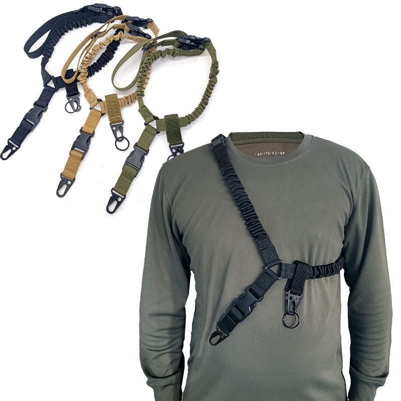 戰術背帶 戶外美式背帶單點多功能肩帶斜跨任務防護作戰訓練快速調節背帶 VYKR
