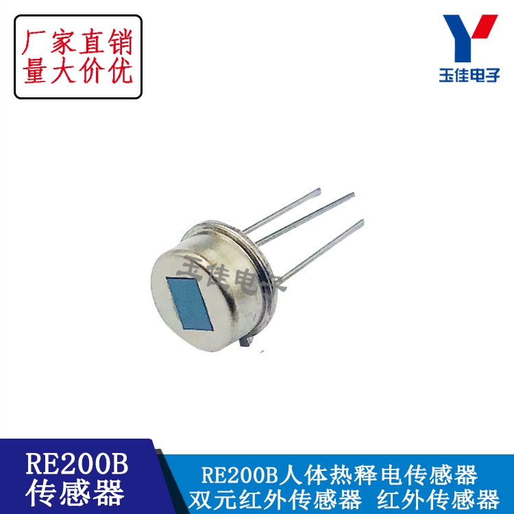 RE200B人體熱釋電傳感器 雙元紅外傳感器 紅外傳感器 【台灣現貨  配件】