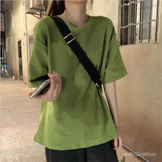 GP實拍 女生韓係衣服 寬鬆上衣 夏天衣服 韓版短袖上衣 大尺碼寬鬆上衣【純棉】短袖T恤女夏季2023年新款寬鬆學生韓
