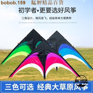 💕臺灣出品💕造型風箏🤗 風箏成人大型 專業品質傘布新款 草原大風箏線 盤輪微風易飛42 艋舺