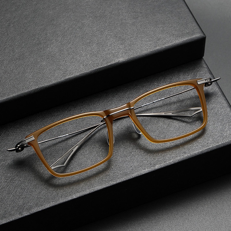 近視眼鏡有度數全框鏡架增同款永ACT-SEVEN商務板材大框眼鏡框男工廠直銷中性無logo尚宏眼鏡