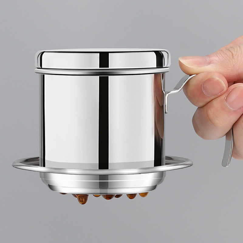 越南滴漏咖啡壺 不銹鋼滴濾式咖啡壺咖啡過濾杯 便攜式家用滴滴壺 越南咖啡壺 不銹鋼咖啡壺
