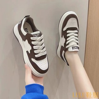 Luna&闆鞋 闆鞋女春秋平厚底2023年新款爆春季小眾百搭休閒運動小白鞋ins潮