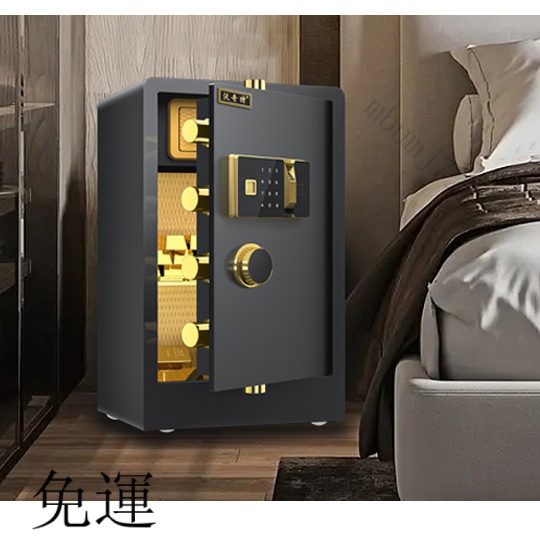 工廠現貨 免運 含發票 指紋保險櫃 傢用入墻 保險箱 小型雙層密碼保管箱 迷你 辦公室 密碼櫃 小金庫