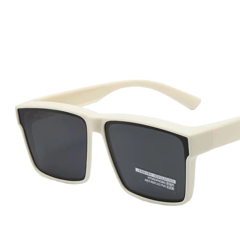 包覆式太陽眼鏡 男生太陽眼鏡 運動太陽眼鏡 偏光近視套鏡2023新款太陽鏡大框超輕時尚潮款墨鏡防紫外線眼鏡套