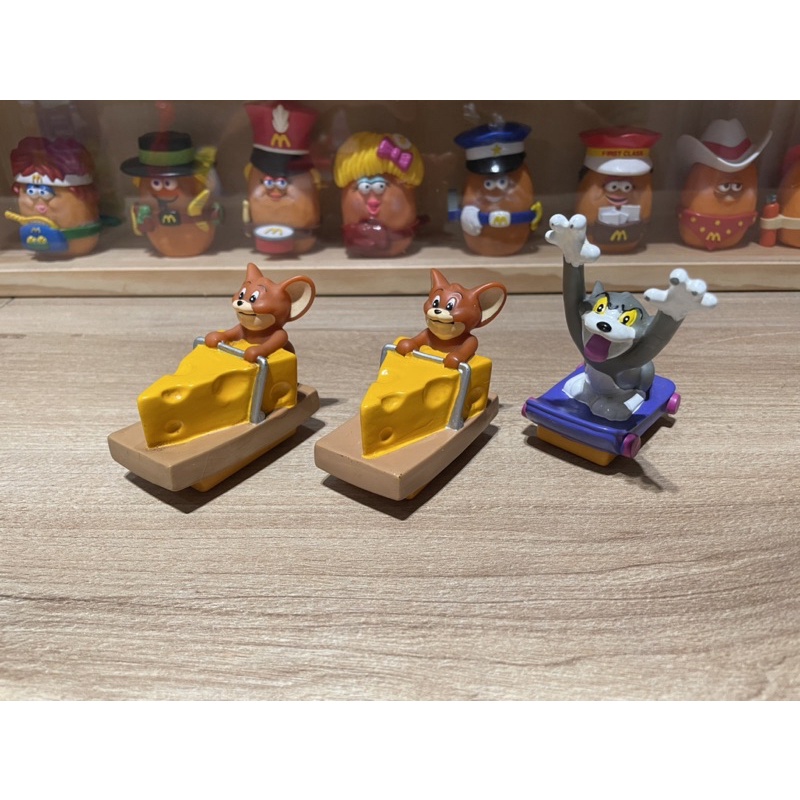 單售 漢堡王 1995 兒童餐玩具 湯姆貓與傑利鼠 起司🧀️ 迴力車