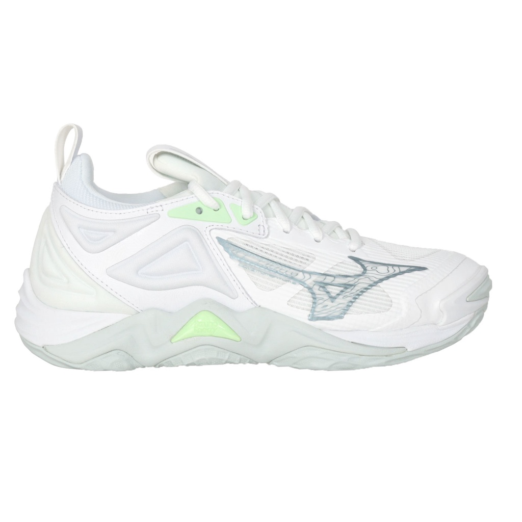 MIZUNO WAVE MOMENTUM 3 女排球鞋( 美津濃 運動 訓練「V1GC231235」 白淺綠銀