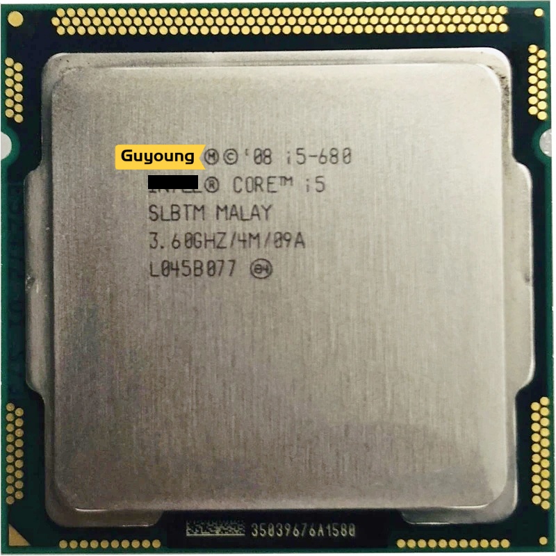 ♧Core i5-680 i5 680 3.6 GHz 二手雙核 CPU 處理器 4M 73W LGA