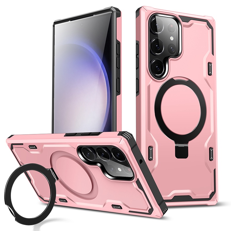 軍規鎧甲防摔 磁吸無線充 保護殼 適用 三星Galaxy S23 Ultra 手機殼 S23+ S23Ultra 防摔殼