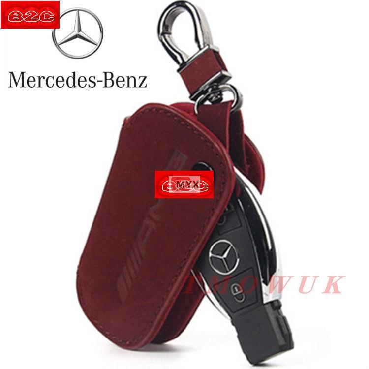 Myx車品適用於Benz 賓士 AMG 鑰匙皮套  賓士 車系適用 cla glc gla gl slk gle cl