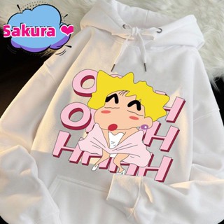 【Sakura ❤️新款】🚀✨ 有童碼 成人碼 蠟筆小新cos夢露chic港風連帽衛衣外套ins潮流創意百搭聯名衣