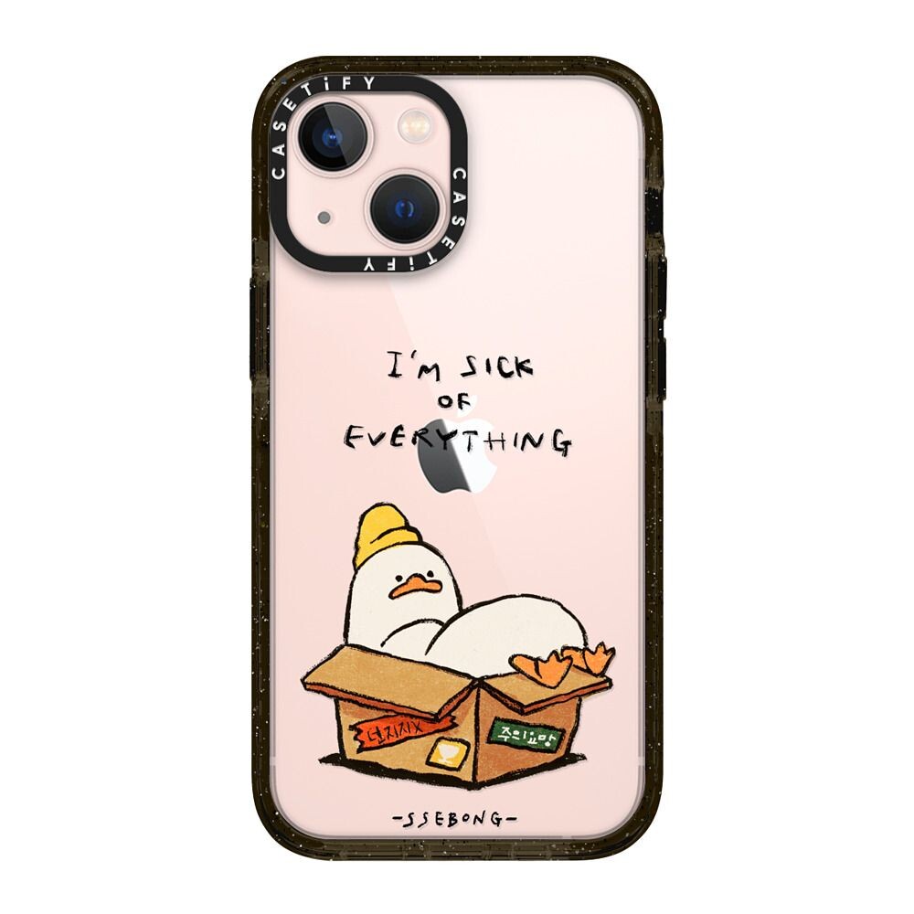 CASETiFY 保護殼 iPhone 13 Mini/13/13 Pro/13 Pro Max FRAGILE by SSEBONG 紙箱裡的厭世小鴨