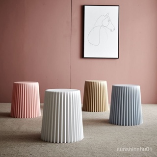 現貨/免運 北歐創意塑料凳子傢用加厚客廳塑料小凳子熟膠圓凳簡約化妝梳妝凳