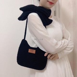 手作包包 DIY縫紉編織包包 DIY材料包 手工編織包diy材料包毛線蝴蝶結單肩斜揹包自製情人節禮物送女友