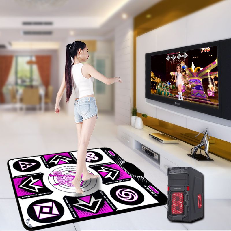 康麗跳舞毯電腦電視兩用單人有綫接口健身瑜伽遊戲跑步傢用跳舞機