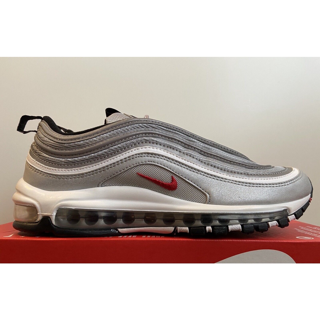 Nike Air Max 97 OG 銀彈 3M 反光 銀白 限量 884421-001 全氣墊 慢跑