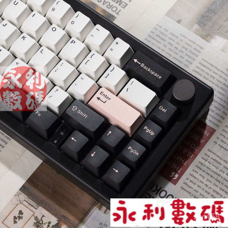 【滿額免運】GMK67機械鍵盤套件gasket結構三模無線藍牙麻將音RGB靜音水蜜桃軸,厚潤KTT白菜豆腐軸佳達隆G黃p