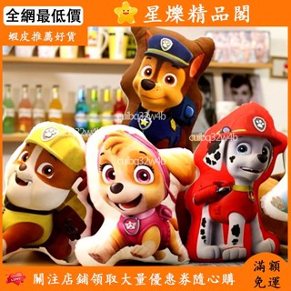 🌸桃園出貨🌸新款 汪汪隊立大功公仔 卡通雙面印花小狗狗毛絨玩具 男女生日禮物抱枕兒童玩偶 玩具公仔 汪汪隊公仔 毛絨
