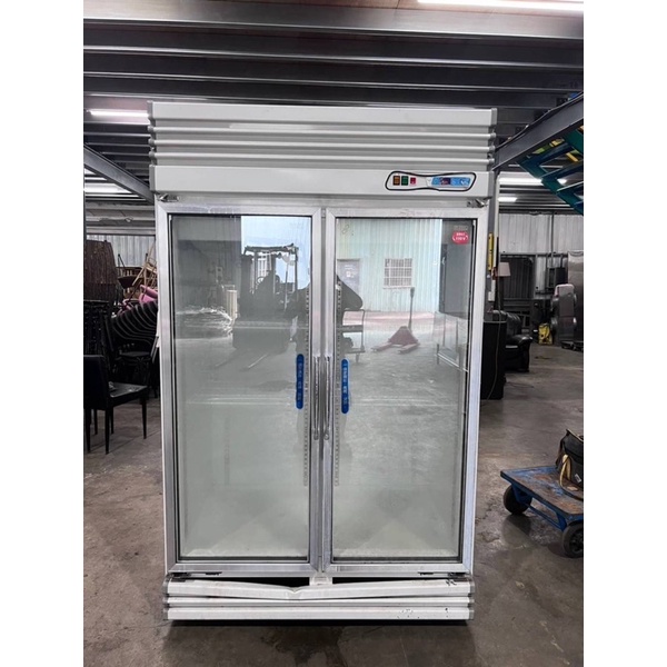 二門透明冷藏冰箱110v 促銷價$8000 尺寸：寬126深80高205