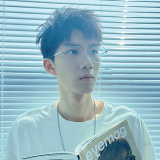 ✅滿99元出貨 眼鏡31752純鈦眼鏡架復古b鈦半框雙梁非近視眼鏡框男眼鏡