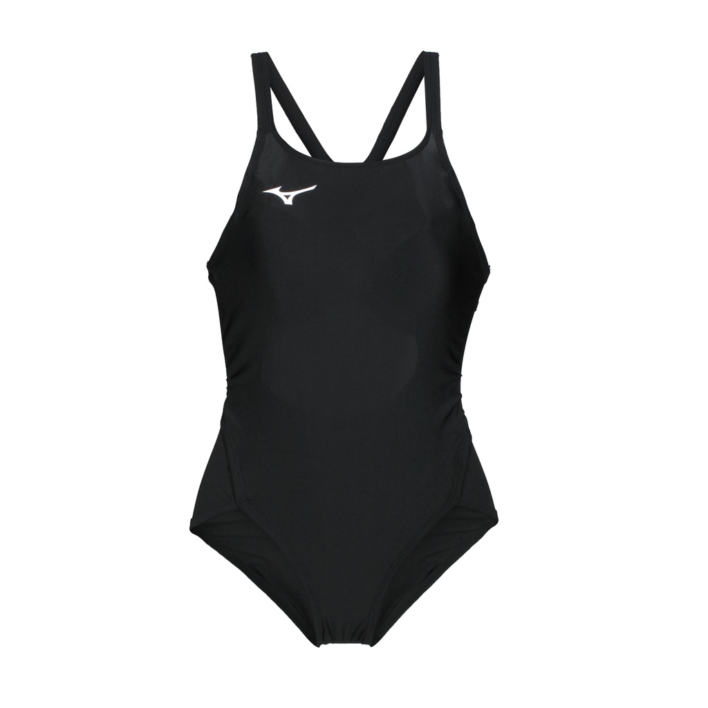 MIZUNO SWIM 女連身泳衣( 泳裝 游泳 競賽 美津濃「N2GA120109」 黑白