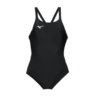 MIZUNO SWIM 女連身泳衣( 泳裝 游泳 競賽 美津濃「N2GA120109」 黑白