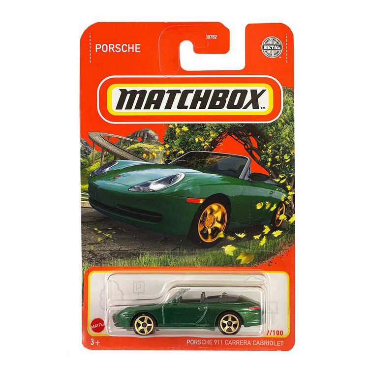 MATCHBOX火柴盒彩盒小跑車模型保時捷卡雷拉敞篷911 CARRERA 22B 模型玩具 【Kevin潮趣廠】