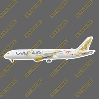 海灣航空 B787 擬真民航機3M貼紙 尺寸165mm