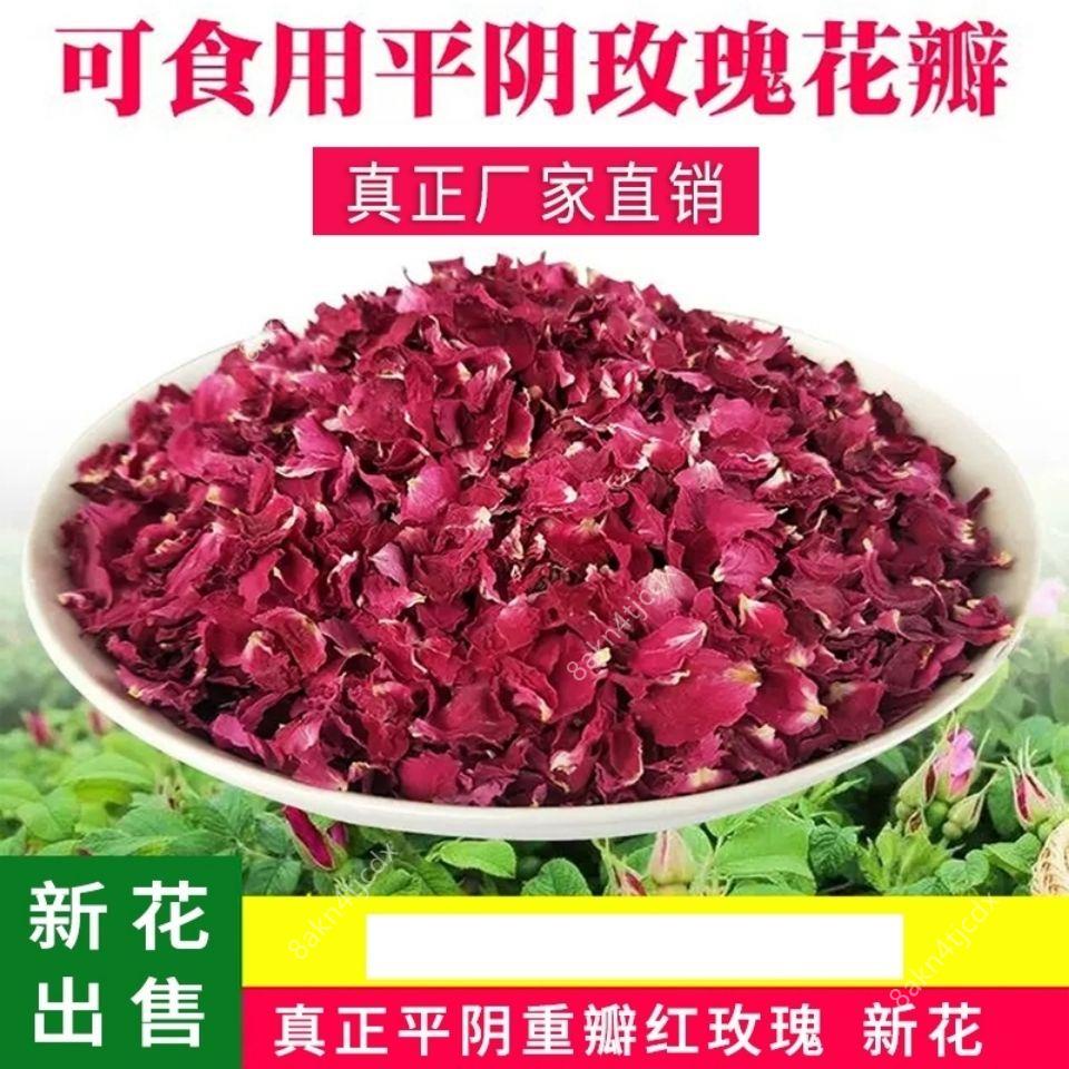 正品 批發價~【平陰食用玫瑰花瓣】做阿膠糕玫瑰醋牛軋糖用重瓣玫瑰乾花瓣玫瑰花果茶500G