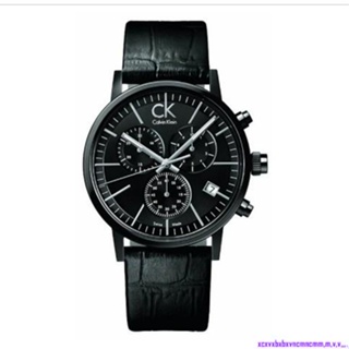 原廠公司貨CK男錶 Calvin Klein 新品三眼多功能商務休閒石英錶皮帶K7627401