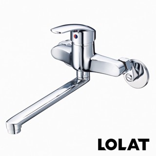 【LOLAT 羅力】簡約廚房壁式水龍頭/鉻(KWN1239)｜ASTool 亞仕託