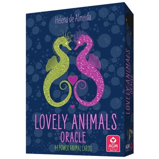 可愛動物指引卡,贈中文翻譯｜Lovely Animals Oracle｜44張，充滿愛意的正能量溫暖你的心【左西】