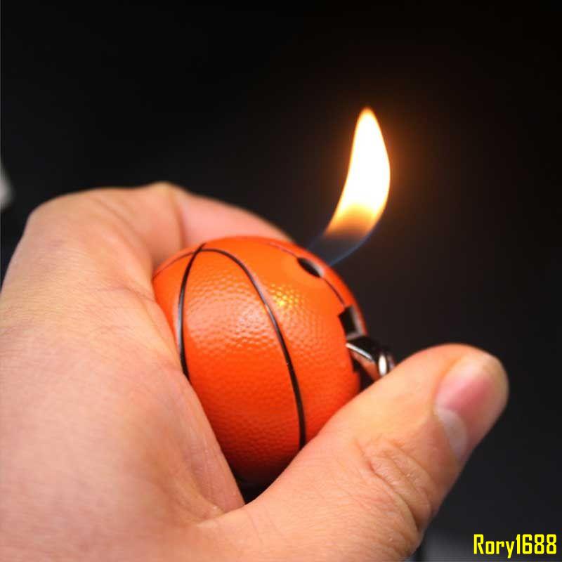 創意籃球足球寶馬打火機迷你明火充氣打火機個性鑰匙扣隨身掛件代購男女式henryfu