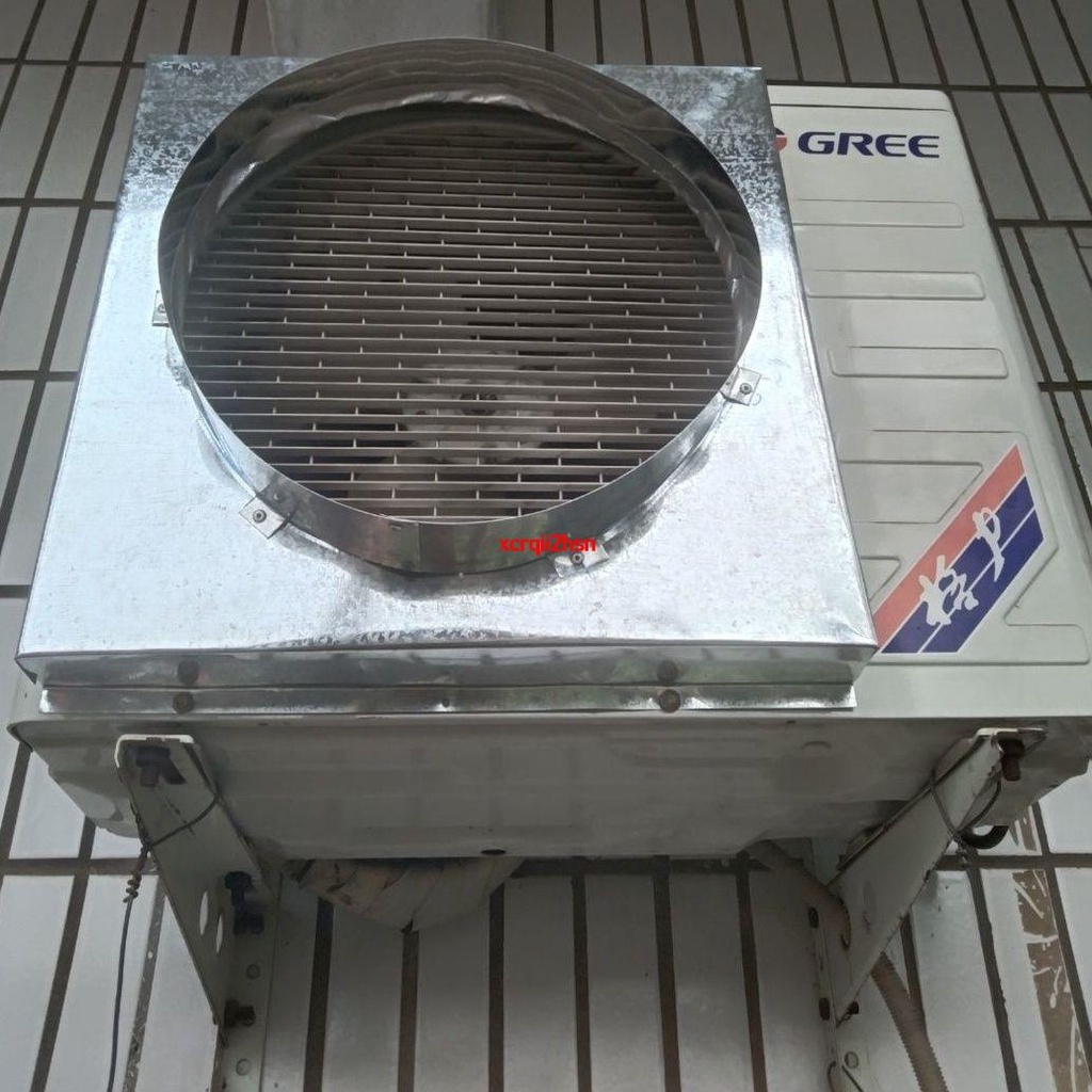 🔥熱銷🔥空調外機散熱鐵皮底座方變圓方改圓雙層鋁箔排熱導通風管