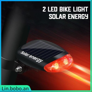 LED Red Bicycle Solar Light 3 Modes Seatpost Light Solar Rec