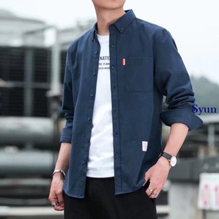 Syun 6色入 日韓街頭 工作襯衫男 大尺碼 5XL 耐磨耐髒 休閒襯衫 防曬衣 薄外套 長袖襯衫 男生襯衫 加大尺碼