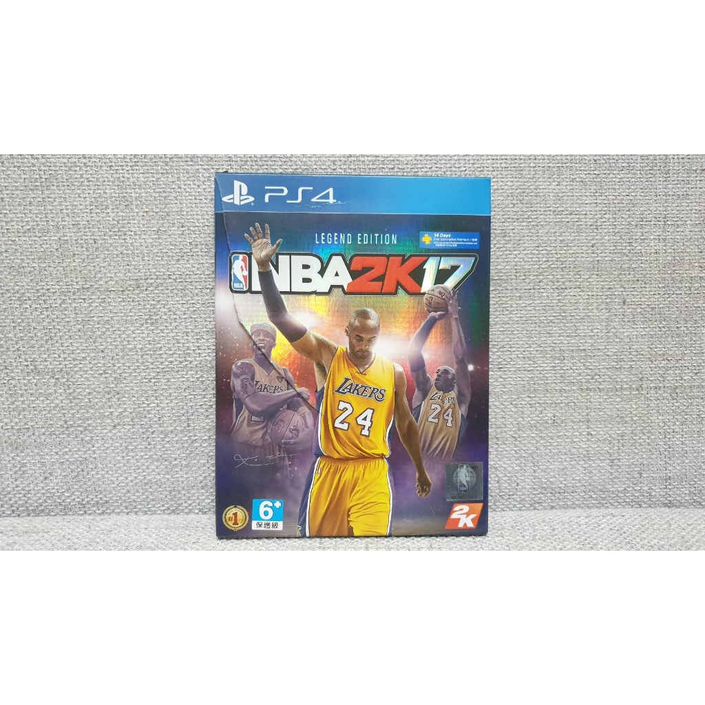 PS4 二手 NBA 2k17 中文版 傳奇版 Legend Edition 紙盒盒損如圖 有海報