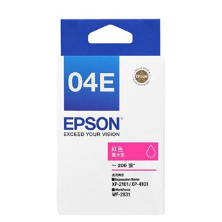 EPSON 愛普生 C13T04E350 紅色 04E 墨水匣 T04E350 原廠墨水 WF-2831 XP-2101