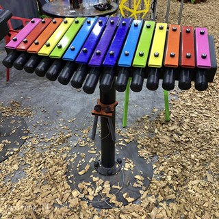 【專業活動器材】限時特賣 秒發貨 打擊樂器 敲打樂器 幼兒戶外打擊樂器學院教學公園兒童敲打樂器不銹鋼敲琴卡卡樂風琴