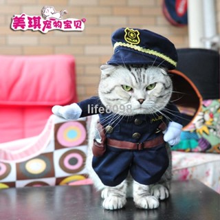 【臺灣火熱】寵物用品狗衣服直立海盜裝狗衣服警察醫生站立裝吉他變身裝搞笑裝ZDC