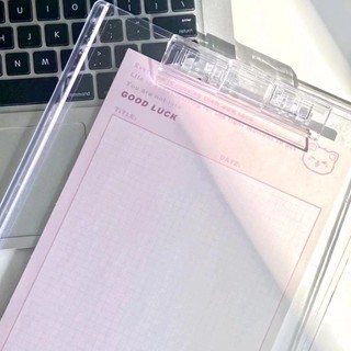 ins風透明亞克力檔案夾多功能夾板桌面整理便簽本學生豎版寫字板