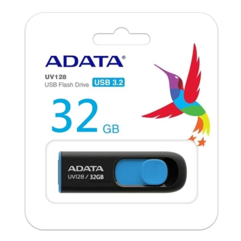 ADATA威剛 隨身碟(32G) UV128-藍色 墊腳石購物網